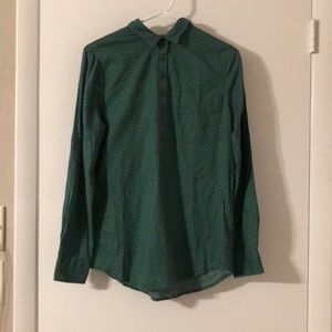 Jachs Girlfriend Green Flannel Shirt Size M